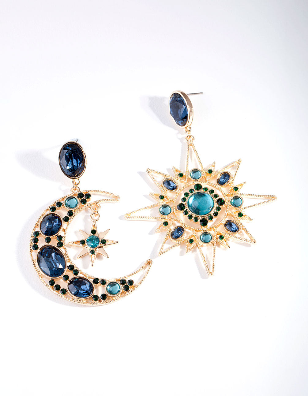 Green Statement Earrings