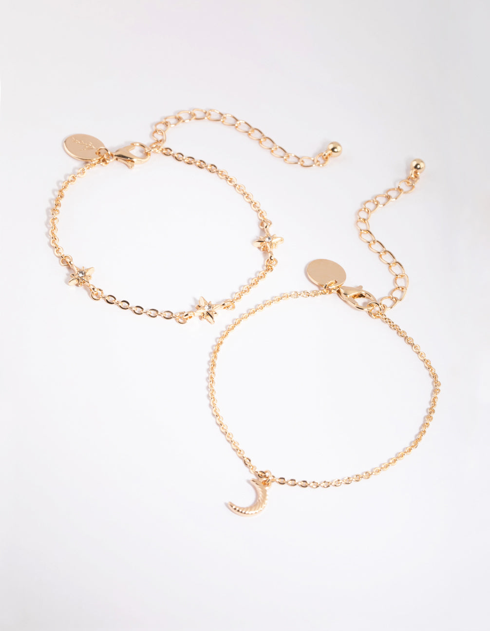Moon Charm Bracelet Set
