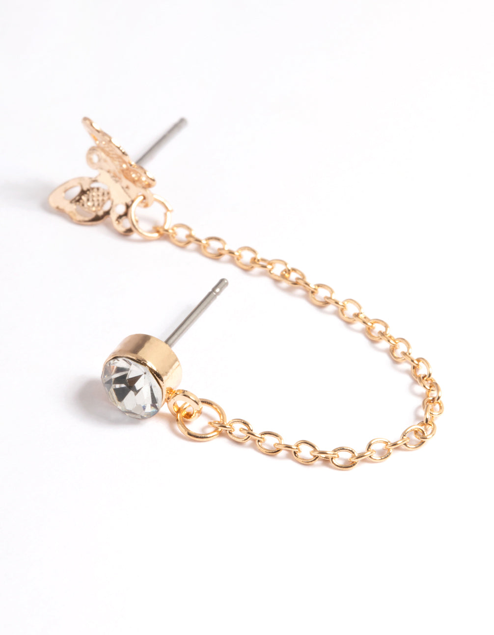 & Butterfly Chain Earrings