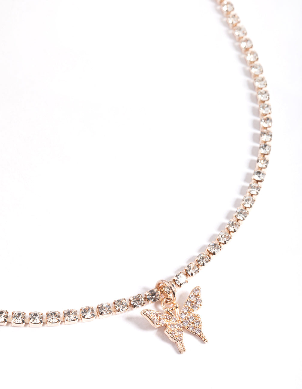 Rose Butterfly Necklace