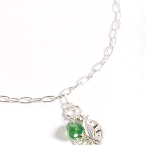 Crescent & Disc Charm Necklace