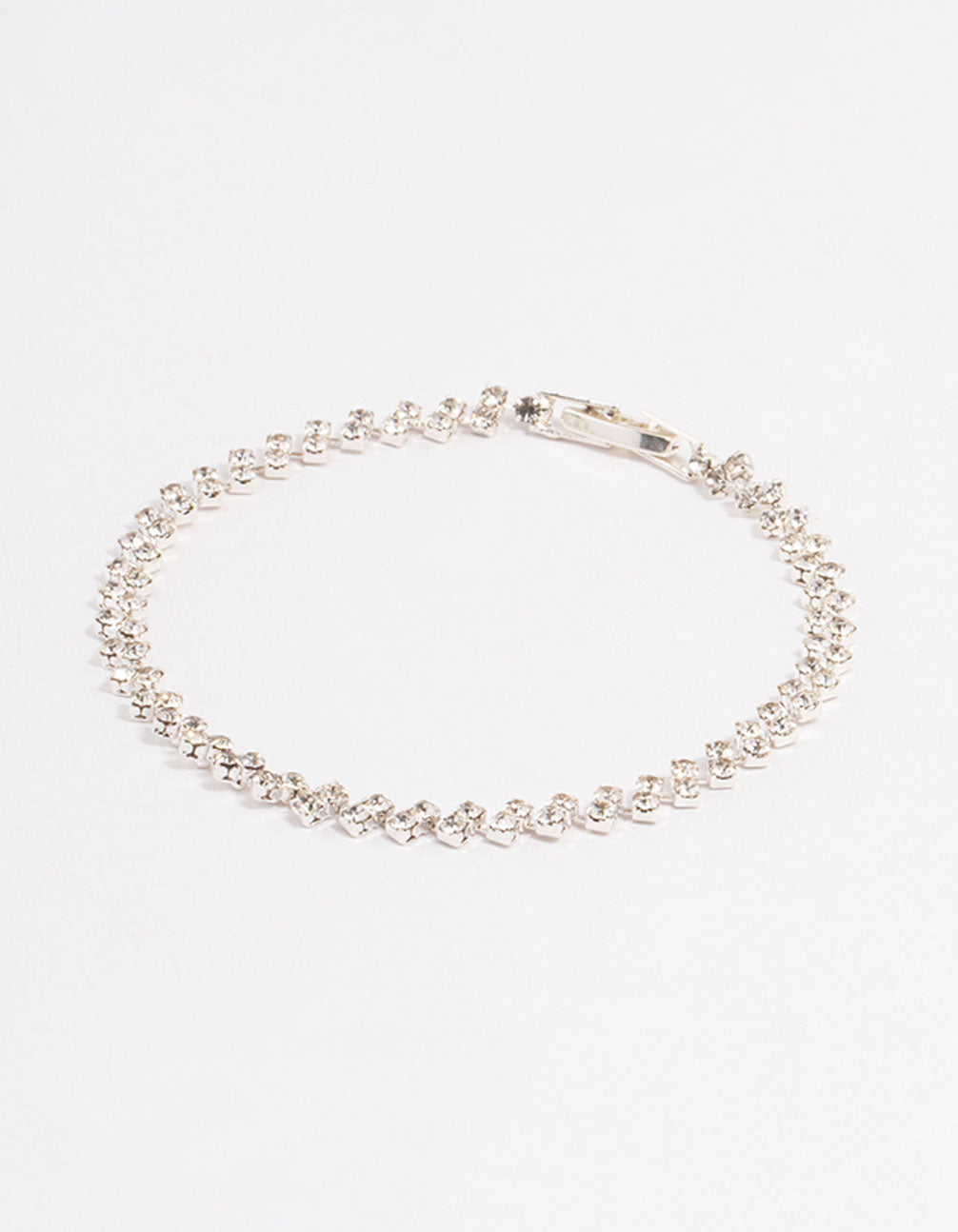 Double Dangle Petal Tennis Bracelet