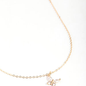 Asymmetrical Butterfly Necklace
