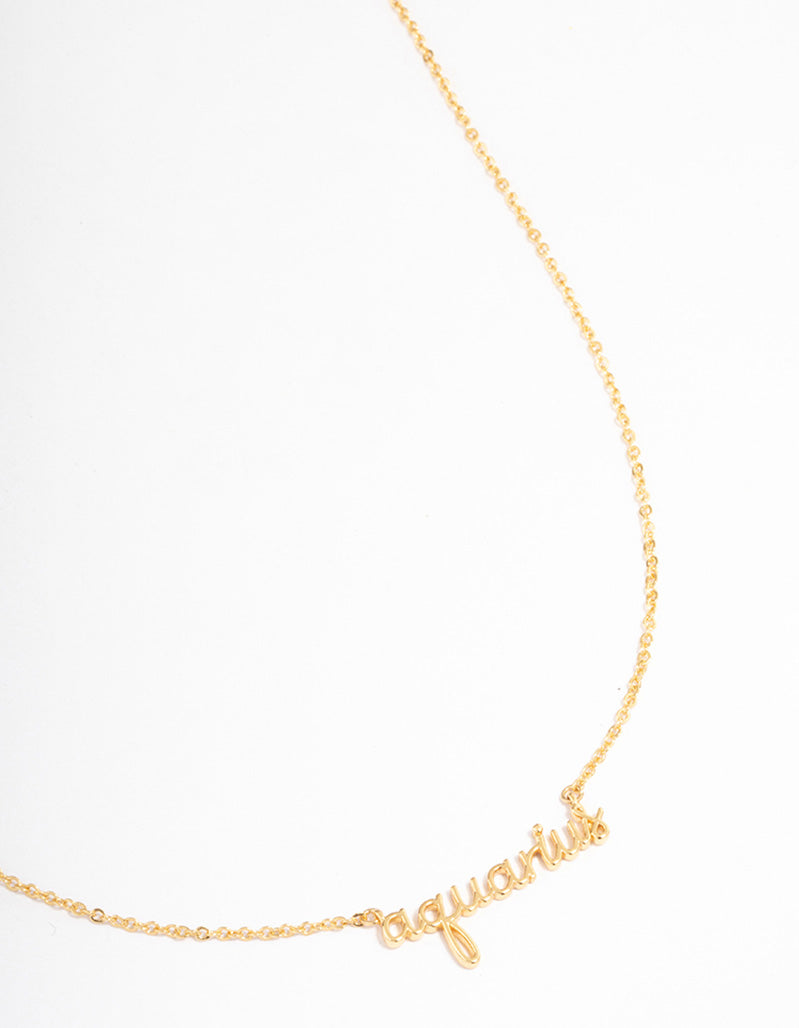 Aquarius Pendant Necklace