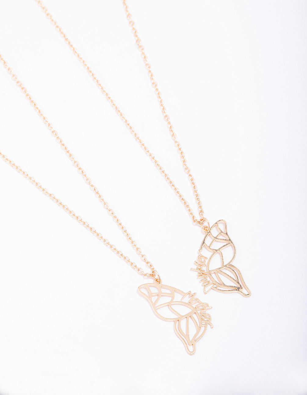 Mum & Daughter Butterfly Necklace Pack