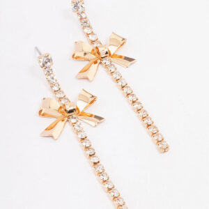 Wide Bow Earrings