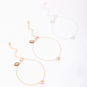 Triple Heart Bracelet 3-Pack