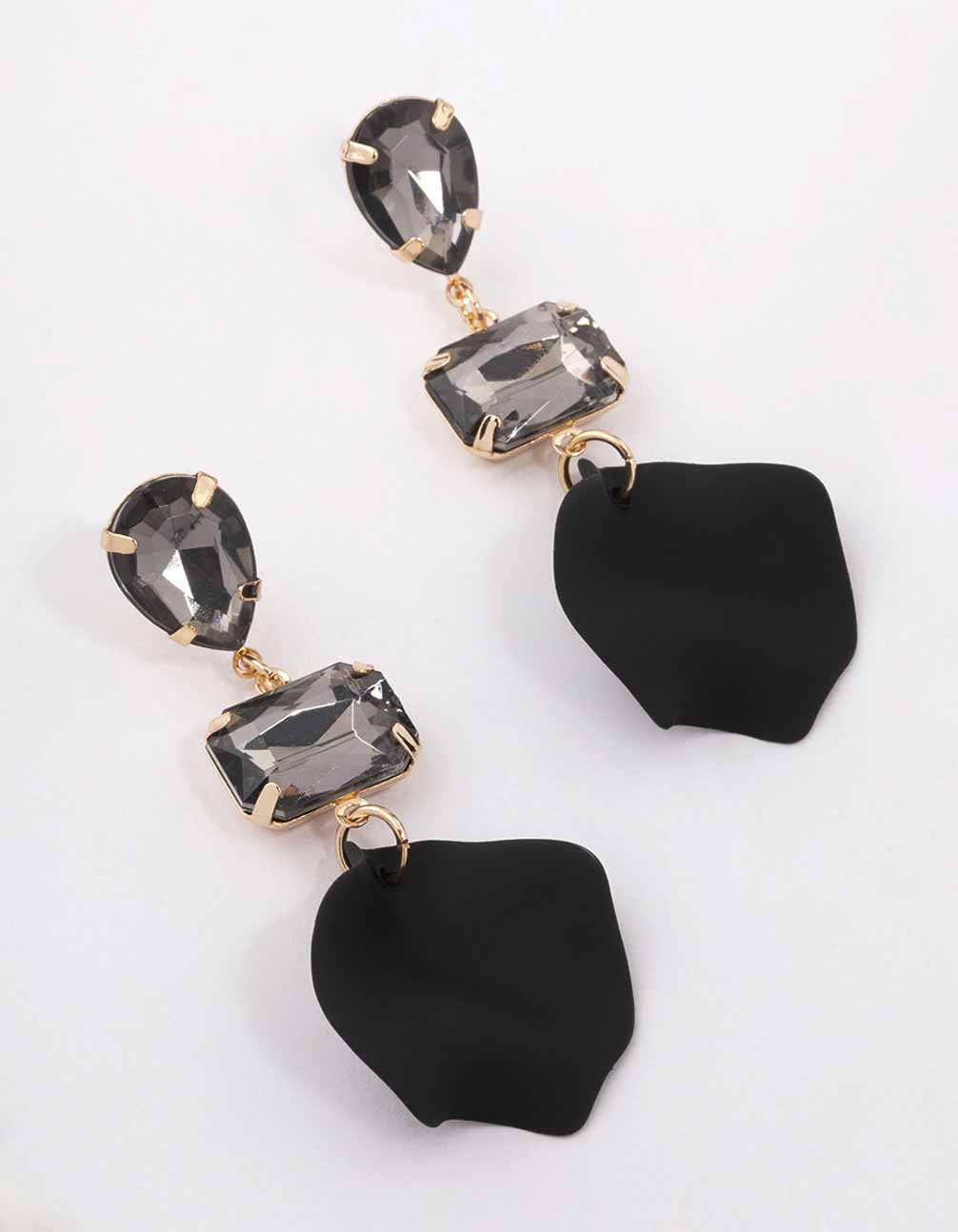 Stone Petal Earrings