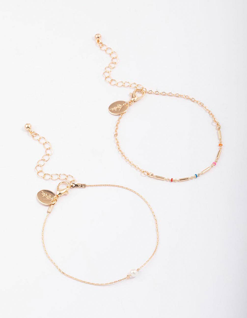 Bead & Pearl Chain Bracelet Pack