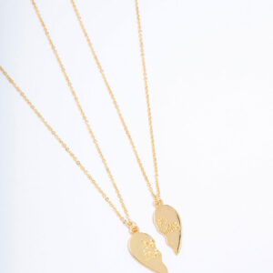 Best Friend Heart Pendant Necklace Pack