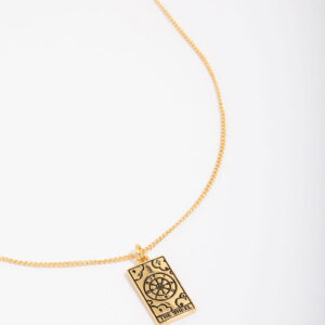 Wheel Tarot Card Pendant Necklace