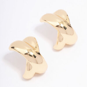 Cross Hoop Earrings