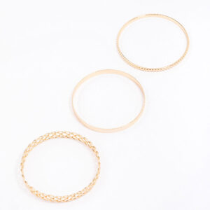 Woven Bangle 3-Pack