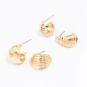 Textured Hoop Earring Pack