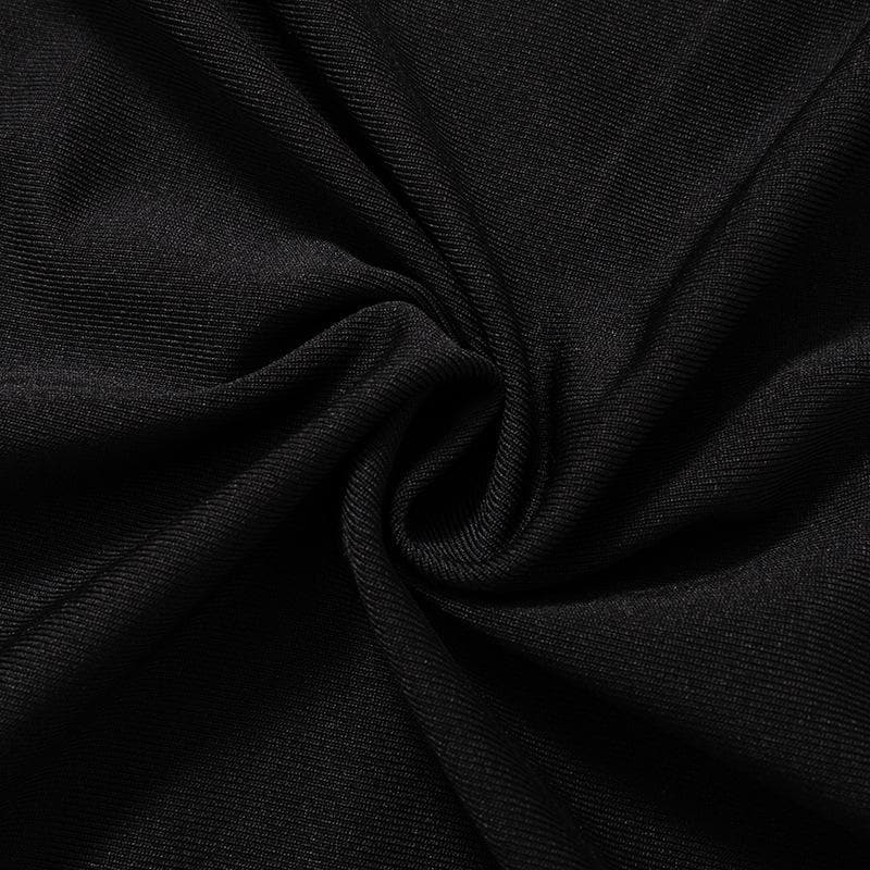 Buckle one shoulder slit irregular solid maxi dress - Image 9