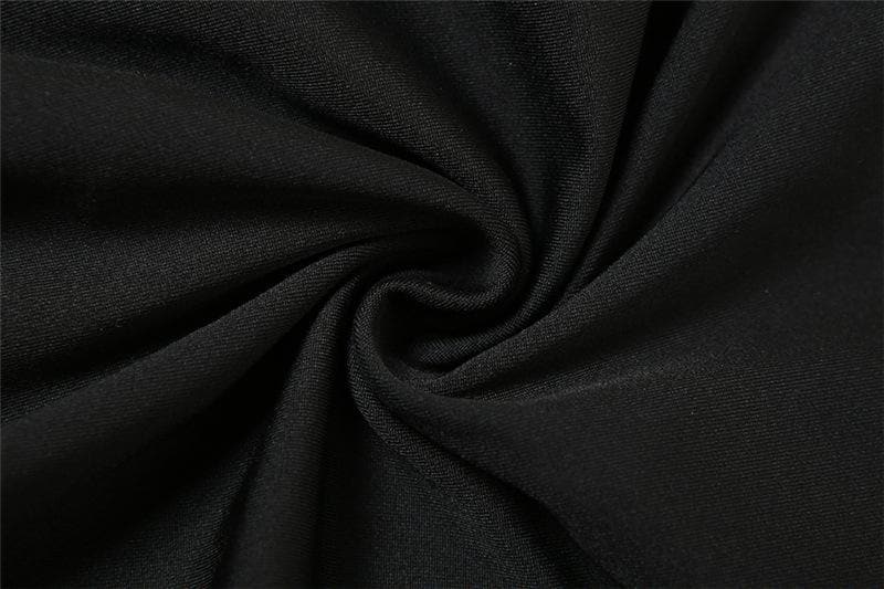 Irregular backless solid ruffle slit tube midi dress - Image 9
