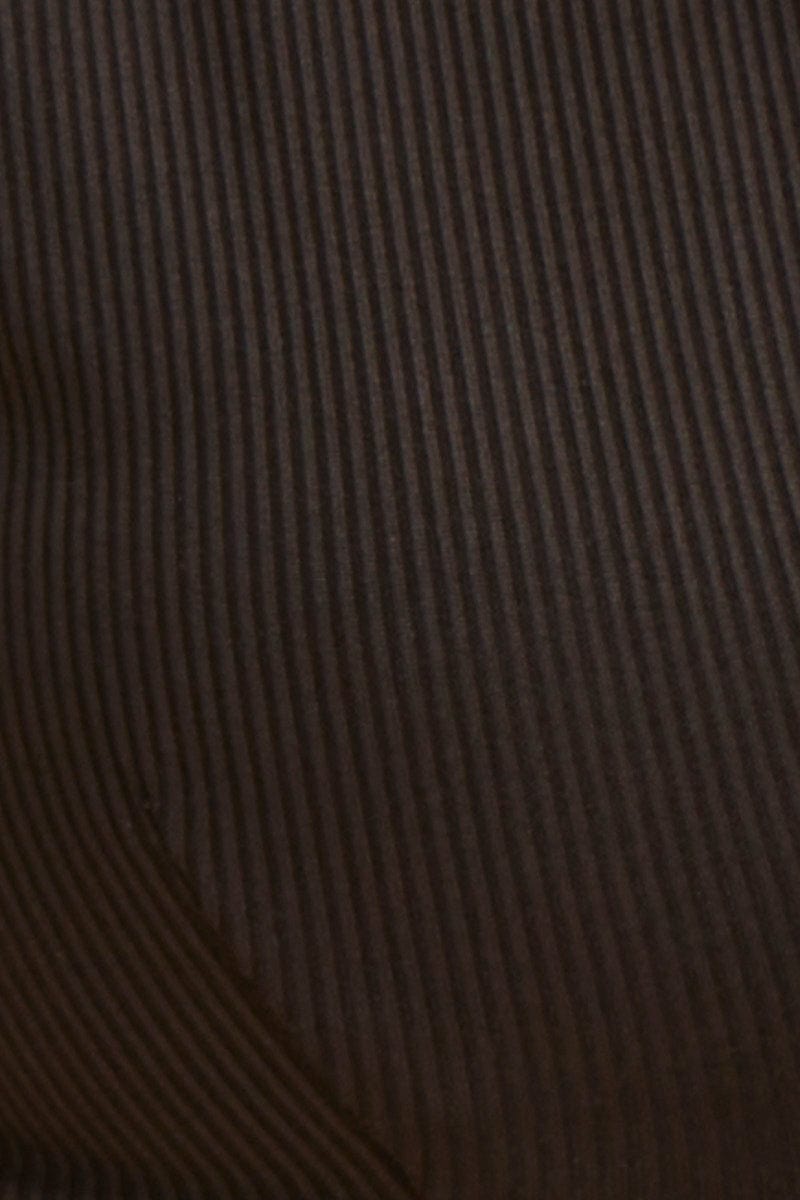 Black V Neck Bralette Cotton Stretch - Image 6
