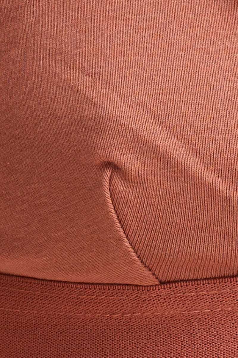Orange Triangle Bralette Cotton Stretch - Image 6